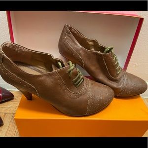 ASOS Oxford lace up heels in brown